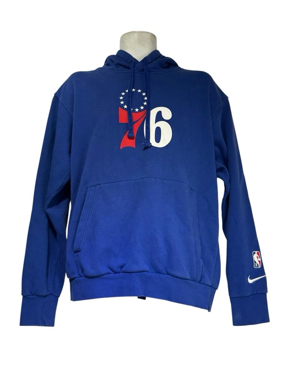 Philadelphia 76ers Hoodie Nike Sixers NBA Basketball Pullover Sweatshirt Size L
